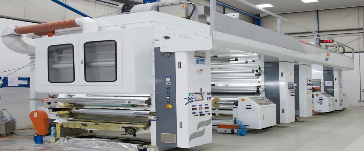 Extrusion line on the production floor